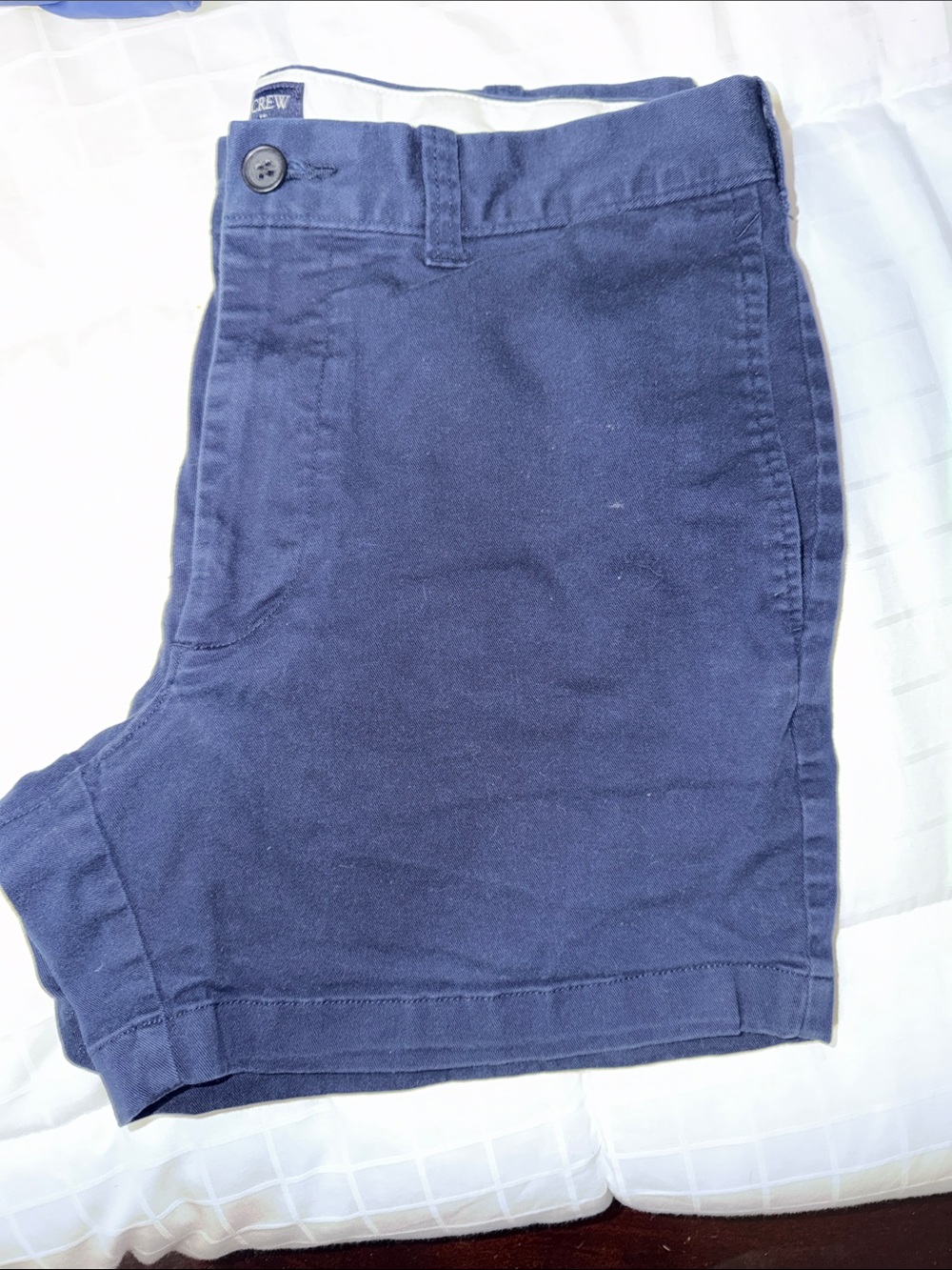 J. Crew Men's Navy Flat-Front Cotton Shorts